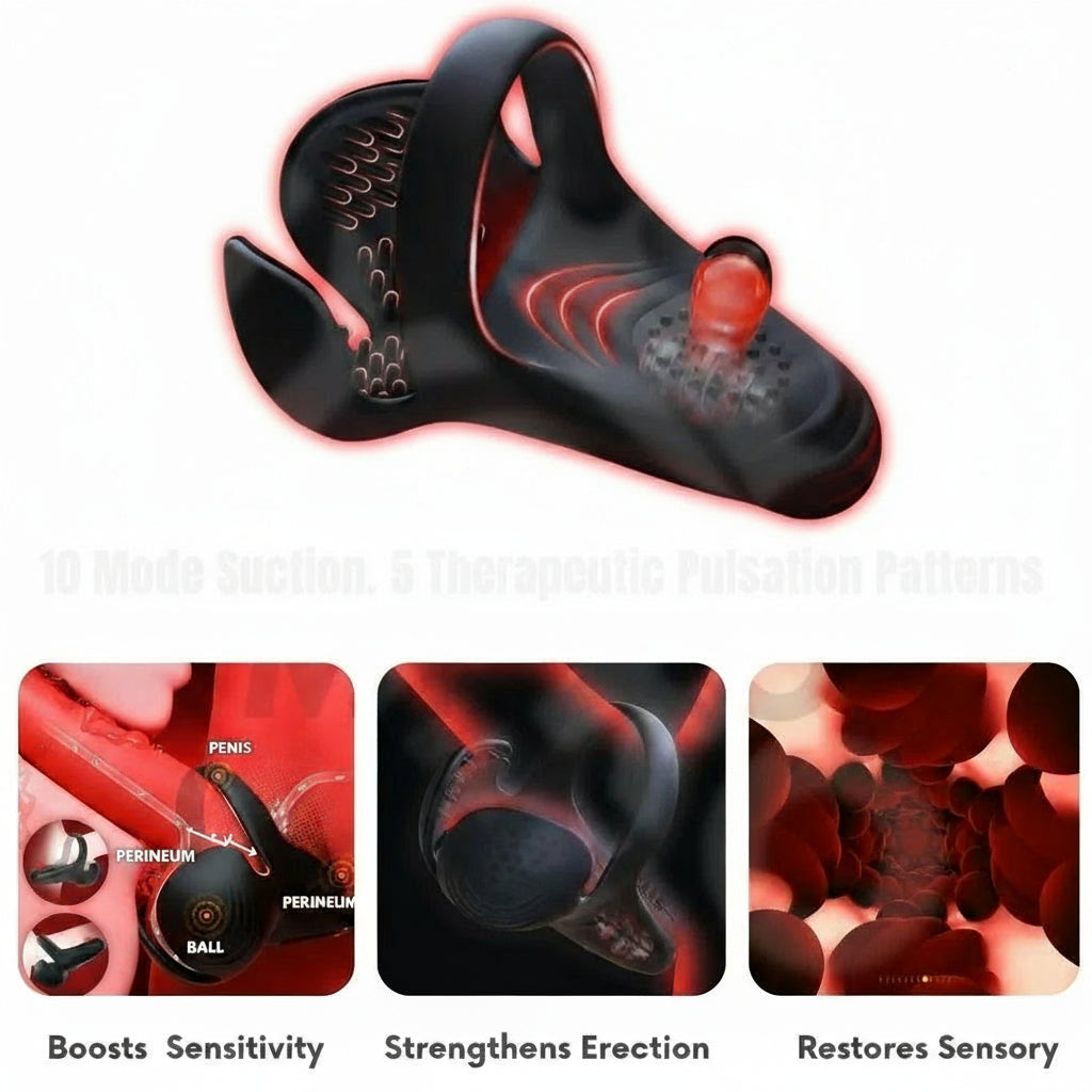 Kaydenth⢠Vibrating electric male masturbation lock ring charging
