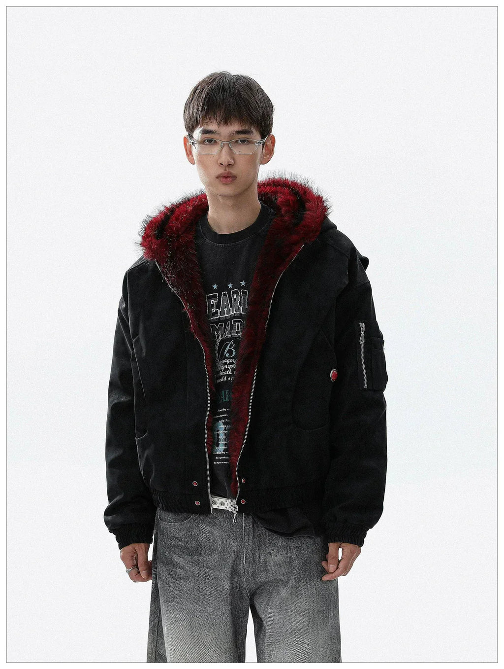 Red Series Faux Fur Jacket