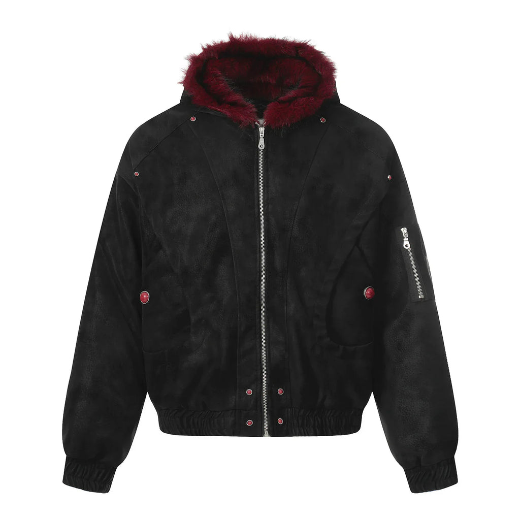 Red Series Faux Fur Jacket