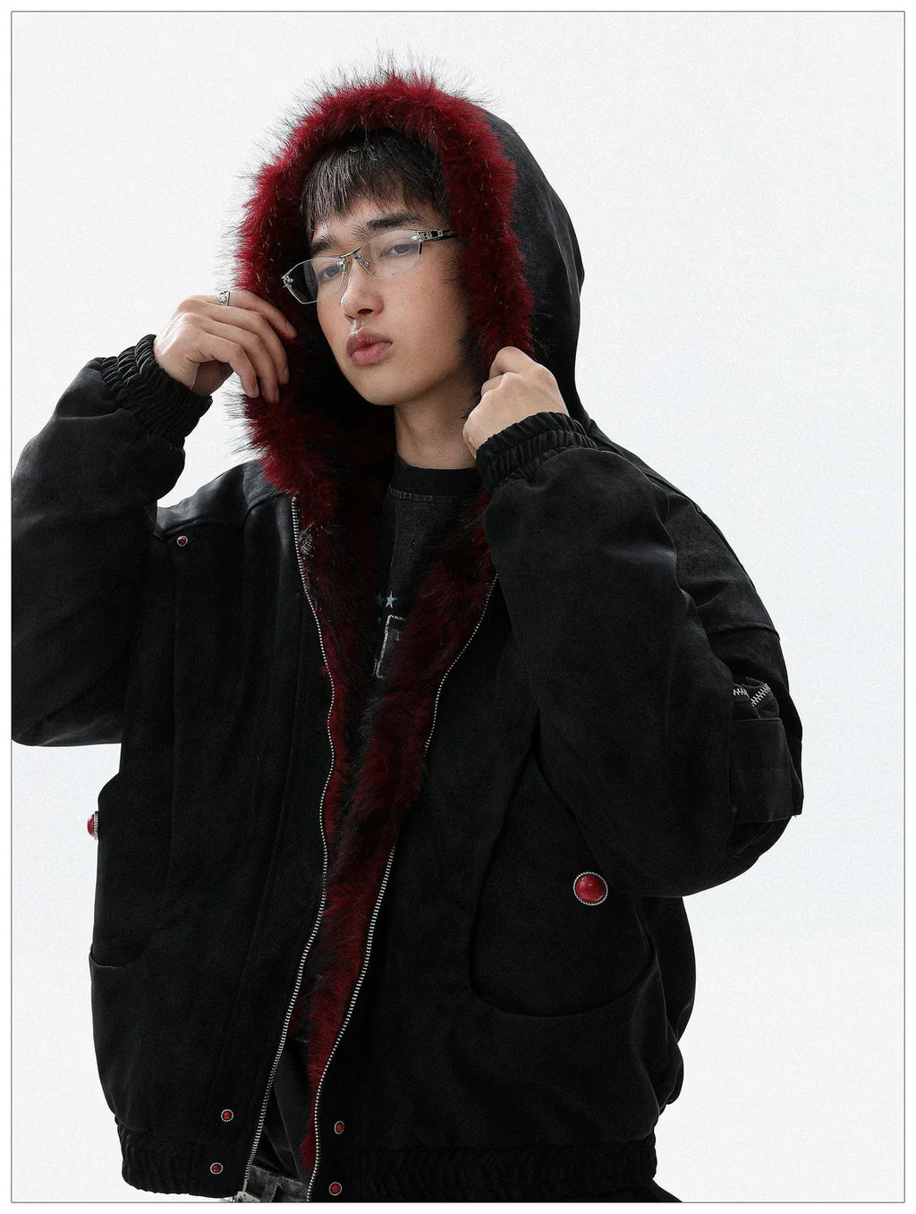 Red Series Faux Fur Jacket
