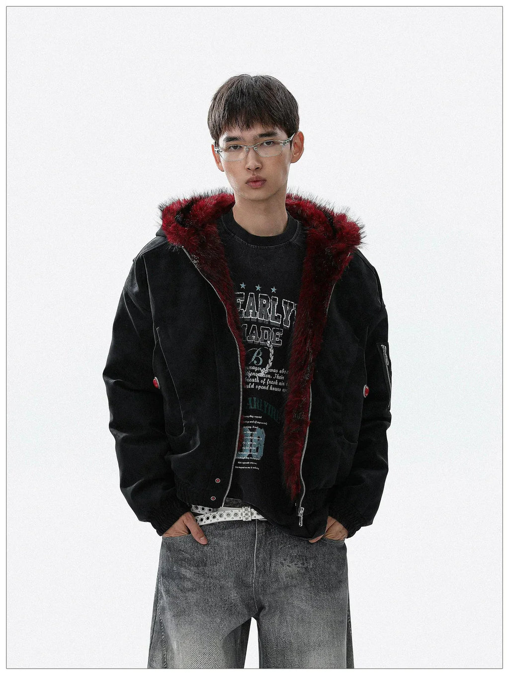 Red Series Faux Fur Jacket
