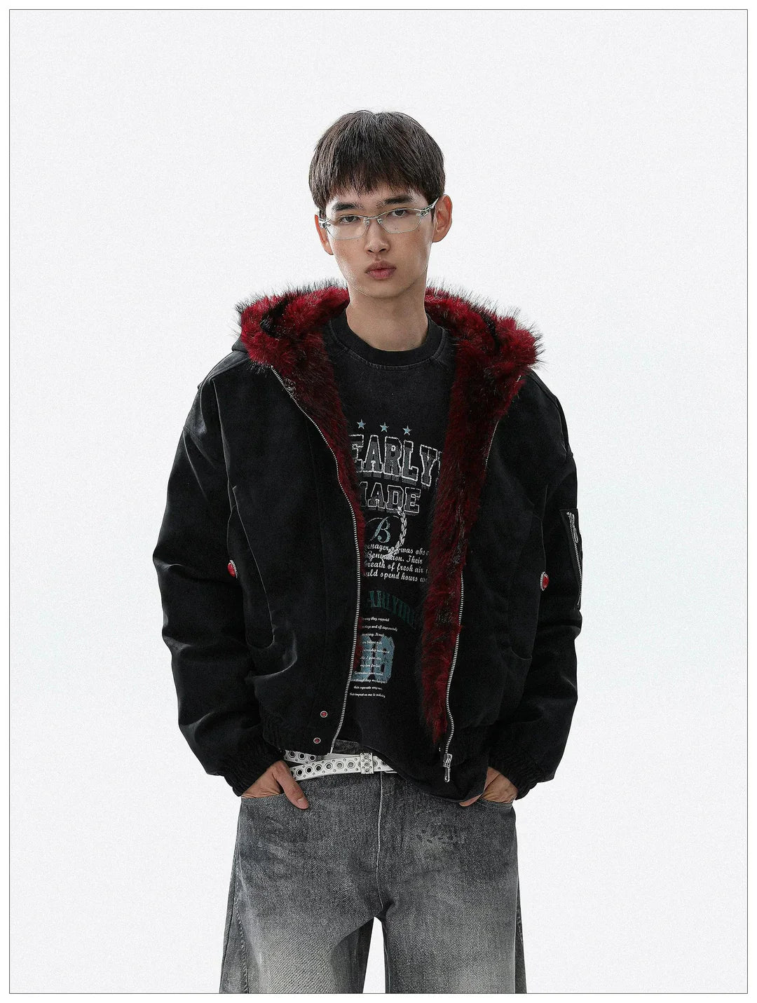 Red Series Faux Fur Jacket