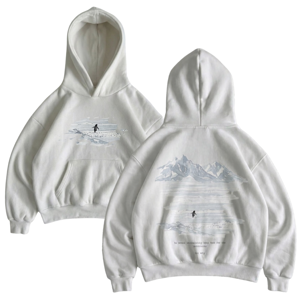 Lone Penguin But Why Oversized Hoodie