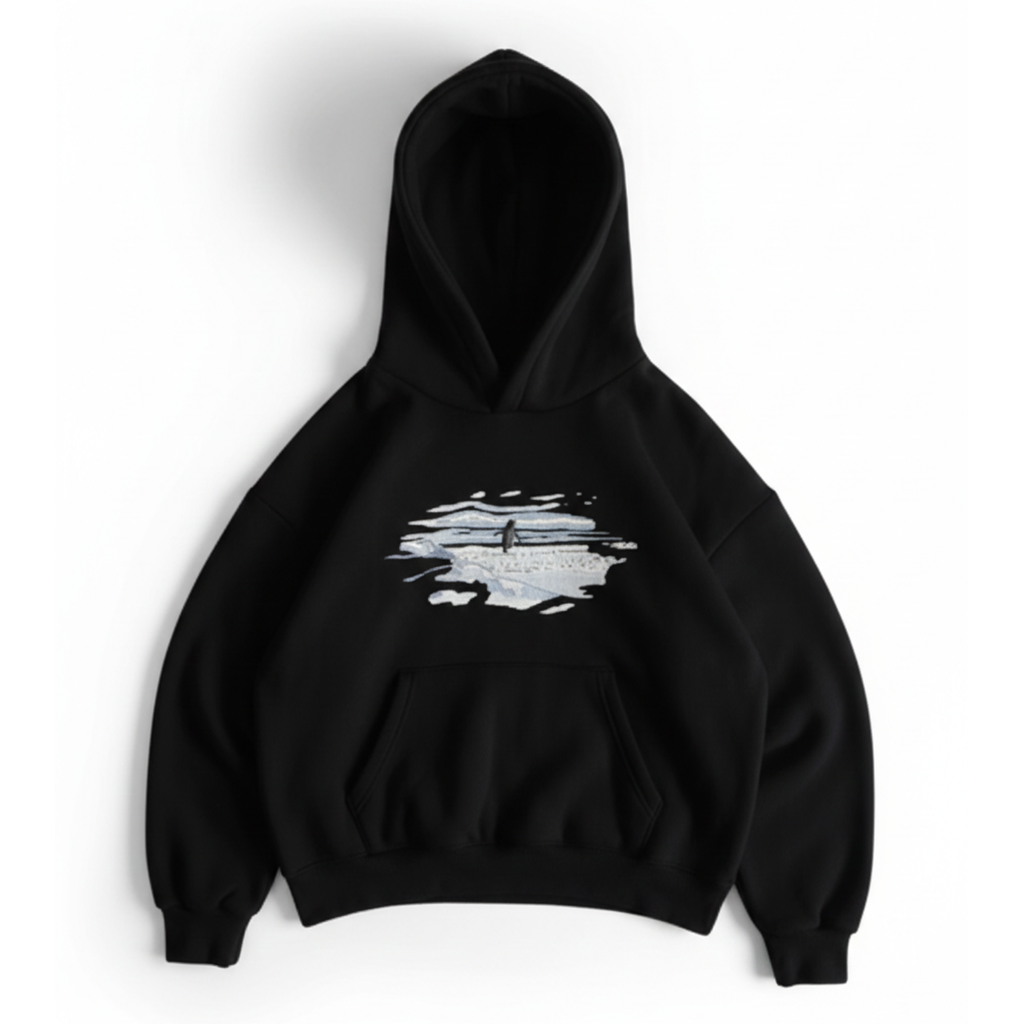 Lone Penguin But Why Oversized Hoodie