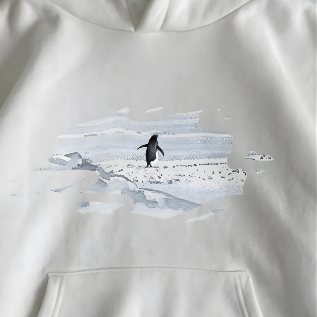 Lone Penguin But Why Oversized Hoodie